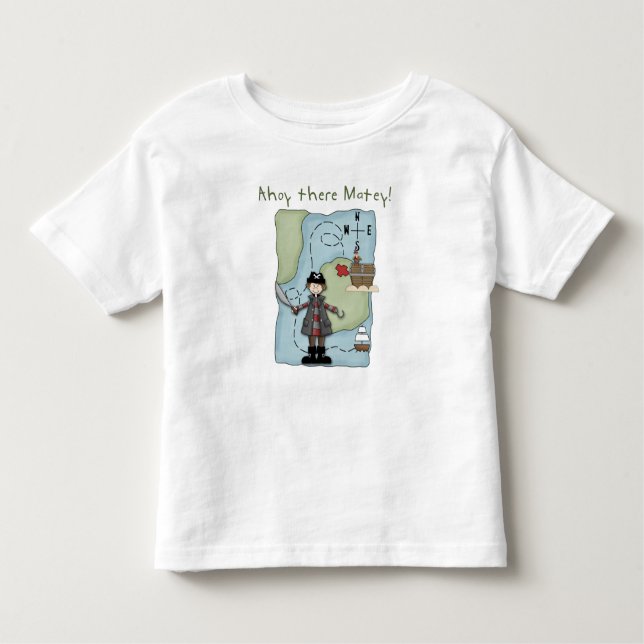 Ahoy da Matey! Pirate Kleinkind T-shirt (Vorderseite)