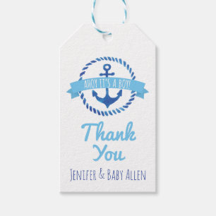 Ahoy! Das ist ein Junge! Baby Shower Favor Tag Geschenkanhänger