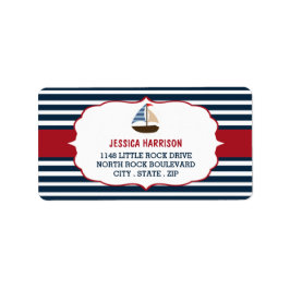 Ahoy! Das ist ein Junge! Babyduschetiketten für Na Adressaufkleber