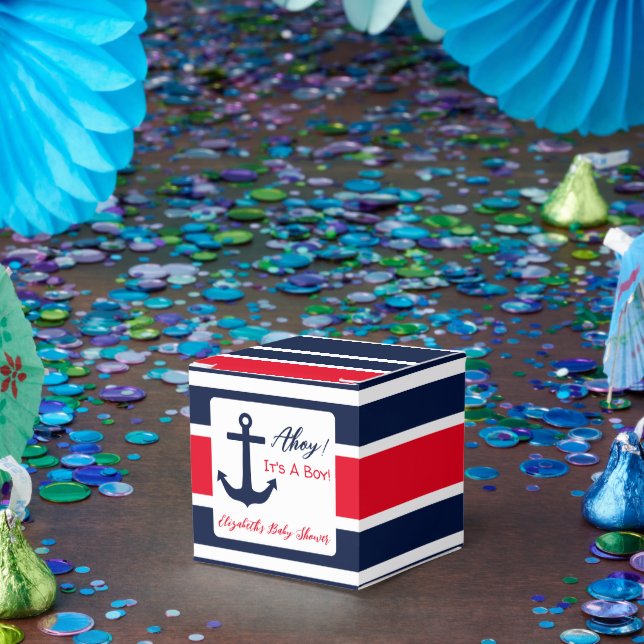 Ahoy! Das ist ein Junge! Kinderdusche Geschenkschachtel (Party)
