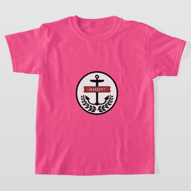 Ahoy - Der grundlegende T - Shirt von Kindern (Ablage )