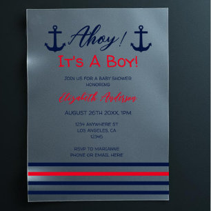 Ahoy, ein Junge! Nautische Babyparty