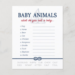 Ahoy Es ist ein Baby Nautical Shower Baby Animals