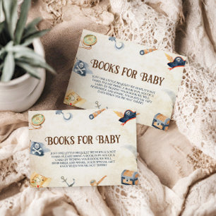 Ahoy Es ist ein Baby Pirate Baby Shower Books für  Begleitkarte