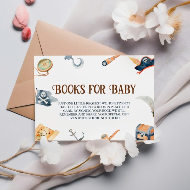 Ahoy Es ist ein Baby Pirate Baby Shower Books für  Begleitkarte (Von Creator hochgeladen)