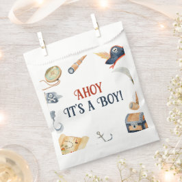 Ahoy Es ist ein Boy Pirate Baby Shower Fevor Tasch Geschenktütchen