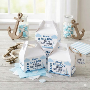 Ahoy, es ist ein Junge, nautische Babyparty-Gesche Geschenkschachtel
