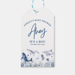 Ahoy! Es ist ein Junge, Unter dem Meer Jungen Baby Geschenkanhänger