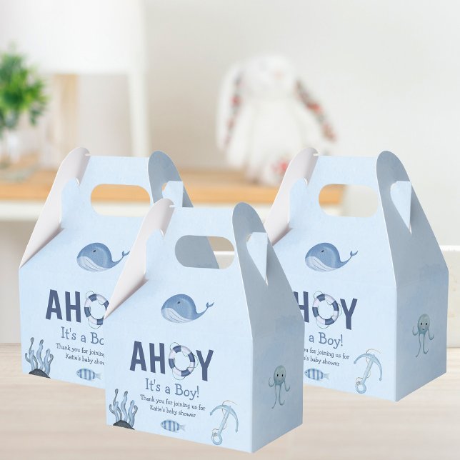 Ahoy Es ist eine Baby-Dusche für junge Meerestiere Geschenkschachtel (Von Creator hochgeladen)