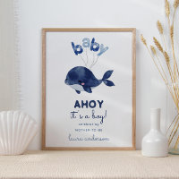 AHOY Es ist eine Baby-Dusche für Jungen