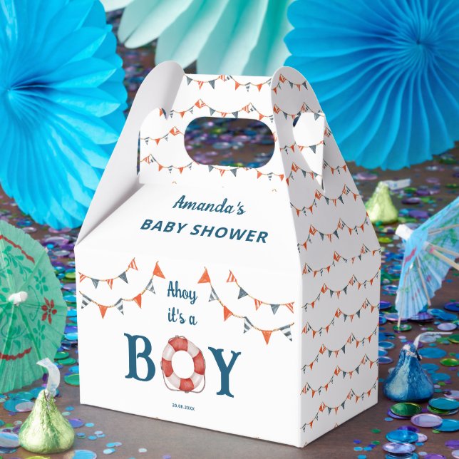 Ahoy Es ist eine Baby-Kinderdusche Geschenkschachtel (Party)