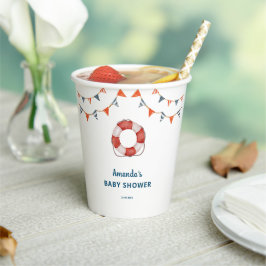 Ahoy Es ist eine Baby-Kinderdusche Pappbecher