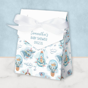 Ahoy Es ist eine junge Whale Babydusche Personalis Geschenkschachtel