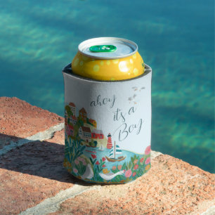 Ahoy, es ist eine Jungen-Babyparty Dosenkühler