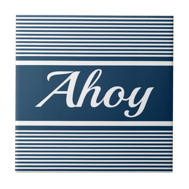 Ahoy Fliese (Vorderseite)