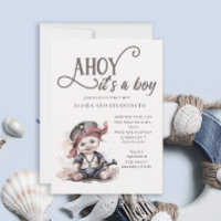 Ahoy hat eine Boy Pirate Baby Dusche