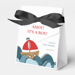Ahoy ist ein Baby Nautical Boy Baby Dusche Geschenkschachtel
