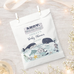 Ahoy ist ein Junge unter der Sea Baby Dusche Geschenktütchen