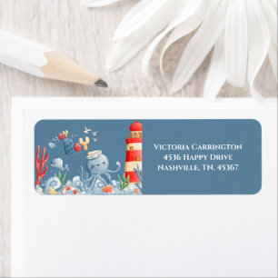 Ahoy It is a Boy Blue Nautical Baby Shower