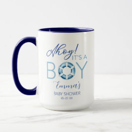 Ahoy It is a Boy Nautical Baby Shower Tasse for Gu