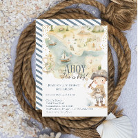 Ahoy It is a Boy Pirate Adventure Baby Shower