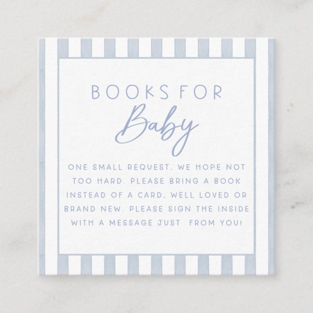 Ahoy It's A Boy Baby Shower Books for Baby Begleitkarte (Vorderseite)