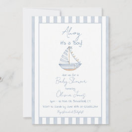 Ahoy It's A Boy Baby Shower Invitation Card Einladung