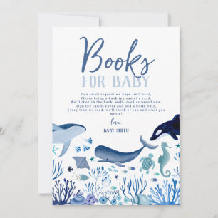 Ahoy It's a Boy Blue Under the Sea Books for Baby Einladung