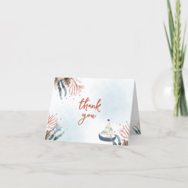 Ahoy It's a Boy Nautical Danke Cards