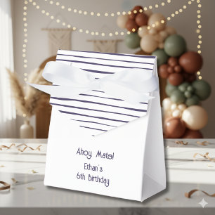 Ahoy mate Nautical Kindergeburtstag Geschenkschachtel