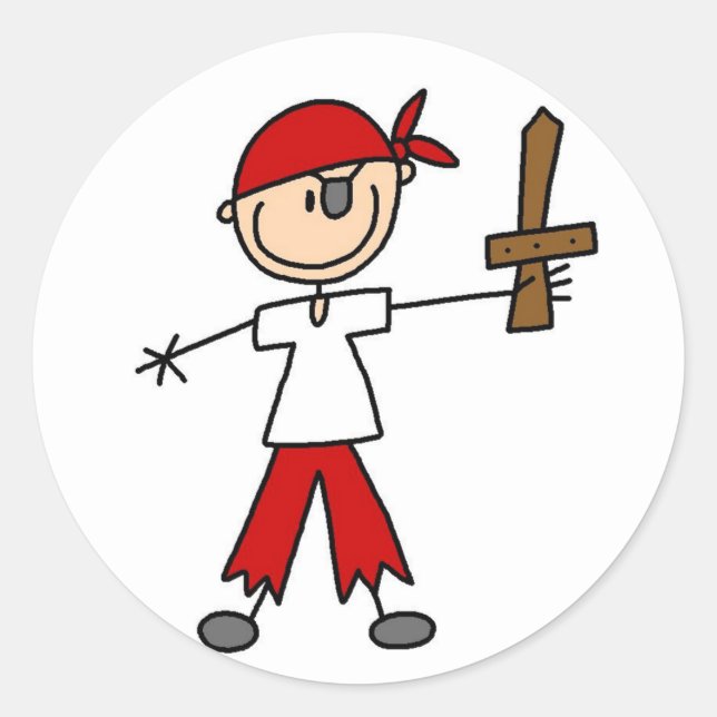 Ahoy Matey Pirate Sticker (Vorderseite)