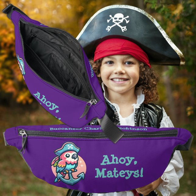 Ahoy, Mateys! Spaß Niedlicher Papagei mit einem Pi Bauchtasche (Von Creator hochgeladen)