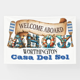 AHOY Nautical Banner