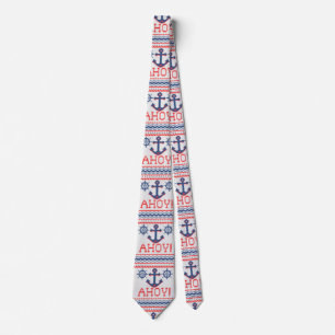 AHOY Nautical Strick Weihnachtsjumper Style Krawatte