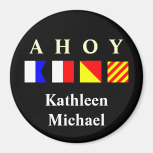 Ahoy Personalisiert Stateroom Door Marker Magnet