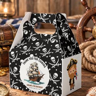 Ahoy! Piratenschiff 8. Geburtstag Geschenkschachtel