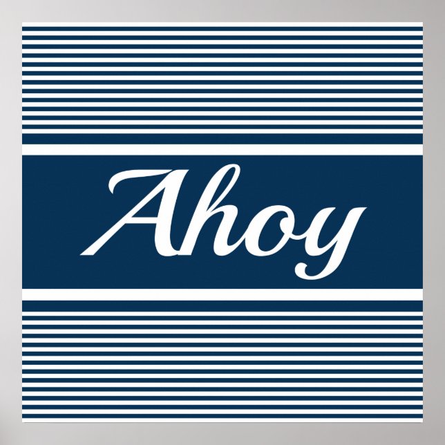 Ahoy Poster (Vorne)