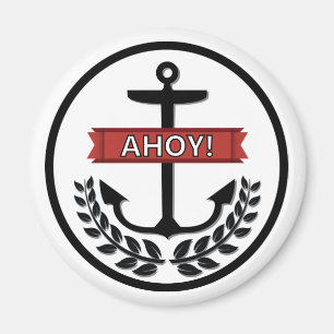 Ahoy - Standard, 2¼ Zoll runder Magnet