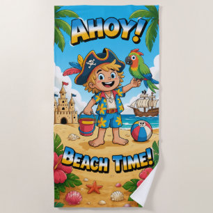 Ahoy! Strandzeit-Strandtuch Strandtuch