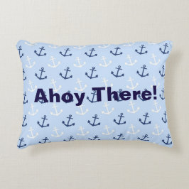 Ahoy There Anchor - Rectangle Pillow Dekokissen