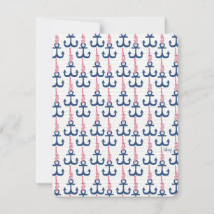 Ahoy Vintag Anchor-Muster.