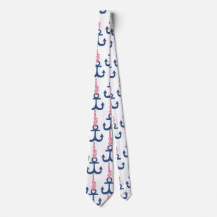 Ahoy Vintage-Anker-Muster. Krawatte