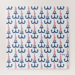 Ahoy Vintage-Anker-Muster. Puzzle