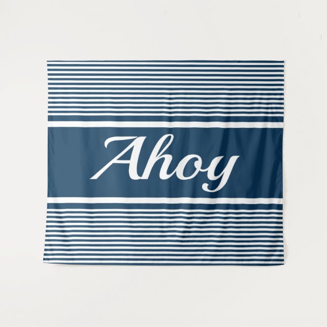 Ahoy Wandteppich (Vorderseite (Horizontal))