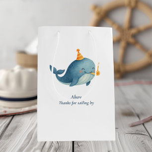 Ahoy Whale Vielen Dank für Ihr Geschenk Bag Naut Mittlere Geschenktüte