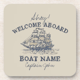 Ahoy! Willkommen an Bord der Personalisierten Vint Getränkeuntersetzer