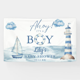 Ahoy's Baby-Dusche Empfang Banner