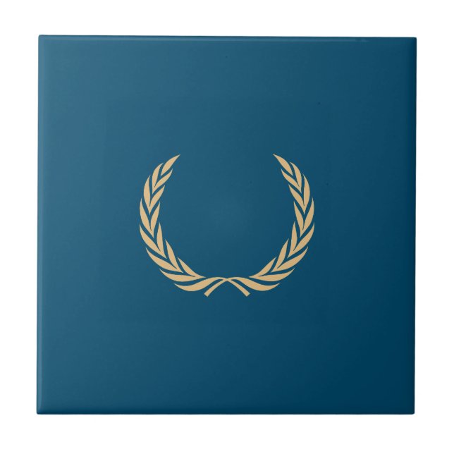 Ährenkranz Lorbeerkranz Laurel wreath Fliese (Vorderseite)