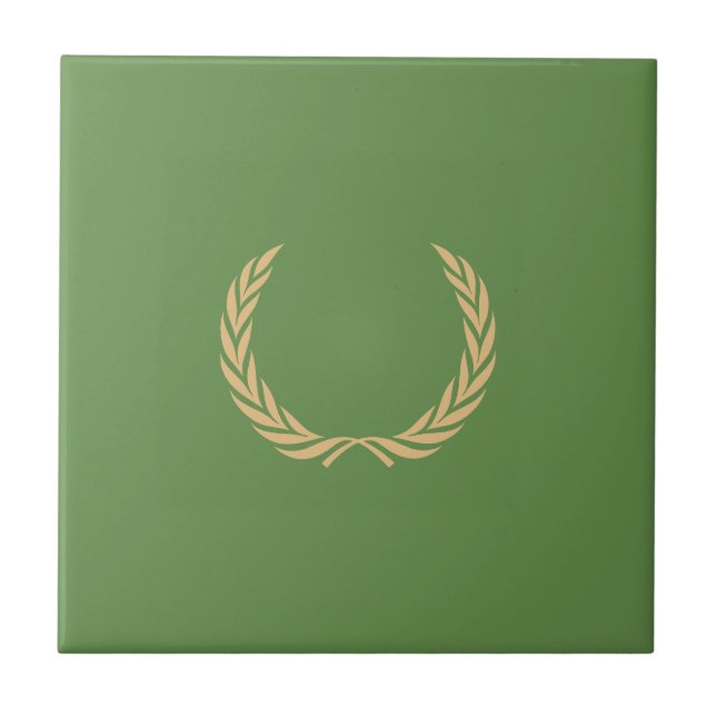 Ährenkranz Lorbeerkranz Laurel wreath Fliese (Vorderseite)