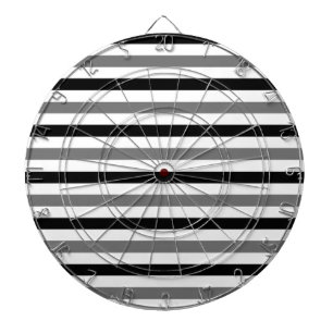 Ahs Schwarz-Weiß-Streifen-Design Dartscheibe